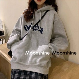 Moon เสื้อกันหนาว เสื้อคลุม ย้อนยุคในอเมริกา oversize 2023 NEW AG081104