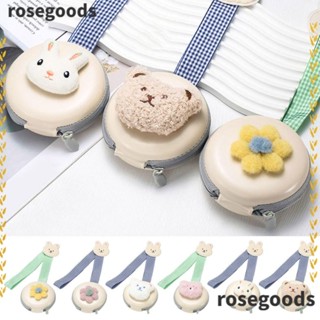 Rosegoods1 กระเป๋าใส่แว่นตา ลายการ์ตูนน่ารัก แบบพกพา เรียบง่าย