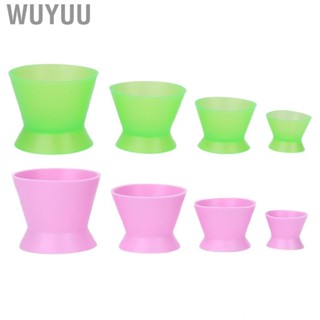 Wuyuu 4pcs Silicone Mixing Bowls Paint Facial  Blending Dental Material Bowl