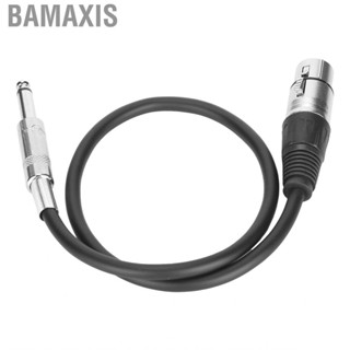 Bamaxis 6.35mm Audio Cable  XLR To TRS Balanced Interconnect Aluminum Alloy Die Casting  with Multi Layer Shielding Structure for Microphone Mixer