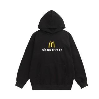 🆕🆕 เสื้อกันหนาวแขนยาวลําลอง มีฮู้ด พิมพ์ลาย High Street McDonalds แฟชั่นสําหรับผู้ชาย และผู้หญิง