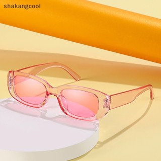 Shakangcool แว่นตากันแดด ทรงสี่เหลี่ยมผืนผ้า ขนาดเล็ก สไตล์วินเทจ สําหรับผู้หญิง SGL