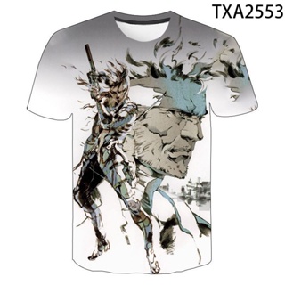 เสื้อยืด พิมพ์ลายเกม Metal Gear Solid สไตล์สตรีท 2022