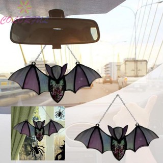 【COLORFUL】Colorful Acrylic Bat Hanging Decorations Perfect for Halloween Great Gift Option