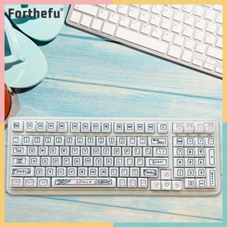 ★ Forthefu ★  ชุดปุ่มกดคีย์บอร์ด 125 คีย์ ต่อชุด สําหรับ Metoo Cherry Profile PBT DIY