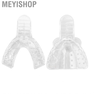 Meyishop Dental Impressions Tray Disposable Perforated Transparent Plastic  Mold Tra