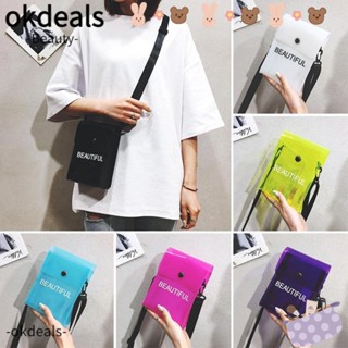 Okdeals กระเป๋าสะพายไหล่ กระเป๋าเมสเซนเจอร์ ขนาดเล็ก สีแคนดี้ สําหรับผู้หญิง