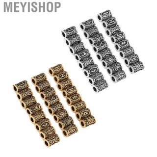 Meyishop Dreadlocks Hair Beads Fashionable Different Patterns  Beard for Parties