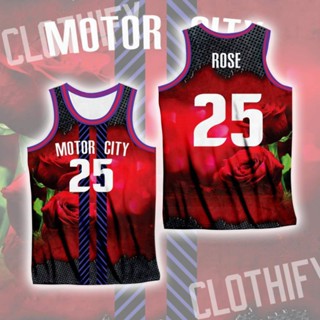 เสื้อกีฬา NBA Jersey MotorCity D.Rose