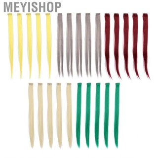 Meyishop 5pcs Straight Hairpiece  Bright Color 21.65inch Hair Extension Fo