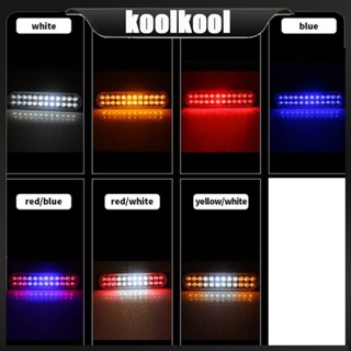 Kool บาร์ไฟฉุกเฉิน Led 24 ดวง แถวคู่ 12-24V สําหรับรถปิ๊กอัพ รถบรรทุก