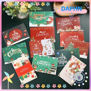 Daphs การ์ดอวยพรคริสต์มาส ซองจดหมาย Happy Christmas Eve โปสการ์ด ซานตาคลอสเชิญ สร้างสรรค์ ตกแต่งปาร์ตี้