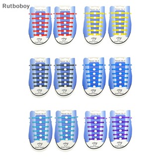 [Rut] เชือกผูกรองเท้าผ้าใบ ซิลิโคน ยืดหยุ่น ปลอดภัย สําหรับเด็ก ผู้ใหญ่ 12 ชิ้น ต่อล็อต COD