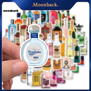 &lt;moonback&gt; สติกเกอร์ กันน้ํา สีสดใส สําหรับติดกระเป๋าเดินทาง สเก็ตบอร์ด 50 ชิ้น ต่อแพ็ค