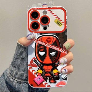 เคสโทรศัพท์มือถือ แบบนิ่ม ลาย Deadpool ขนาดใหญ่ สําหรับ Apple Iphone 14promax 13pro12 11 7p YUSS