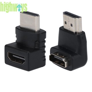 อะแดปเตอร์แปลงสายเคเบิ้ล HDMI แนวตั้ง ตัวผู้ เป็นตัวเมีย