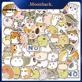 &lt;moonback&gt; สติกเกอร์ ลายการ์ตูนกราฟฟิตี้ กันน้ํา ความเหนียวสูง สําหรับติดตกแต่งแล็ปท็อป DIY 50 ชิ้น