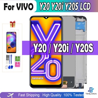 หน้าจอสัมผัส LCD 6.51 นิ้ว พร้อมกรอบ แบบเปลี่ยน สําหรับ Vivo Y20 Y20i Y20S LCD V2029 V2027 V2032