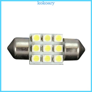 Kok ชุดไฟ LED T10 กว้าง 31 มม. 60 องศา สําหรับติดป้ายทะเบียนรถยนต์ 20 ชิ้น