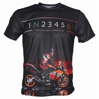 เสื้อยืด พิมพ์ลาย Honda 3 มิติ แฟชั่น สําหรับผู้หญิง