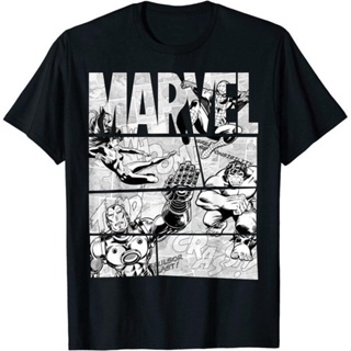 [S-5XL] เสื้อยืดผู้ชาย Marvel Avengers Retro  Comic Graphic T-Shirt t shirt men cottonTEEเสื้อยืดคอกลมแขนสั้นลายสวยๆ?f&lt;