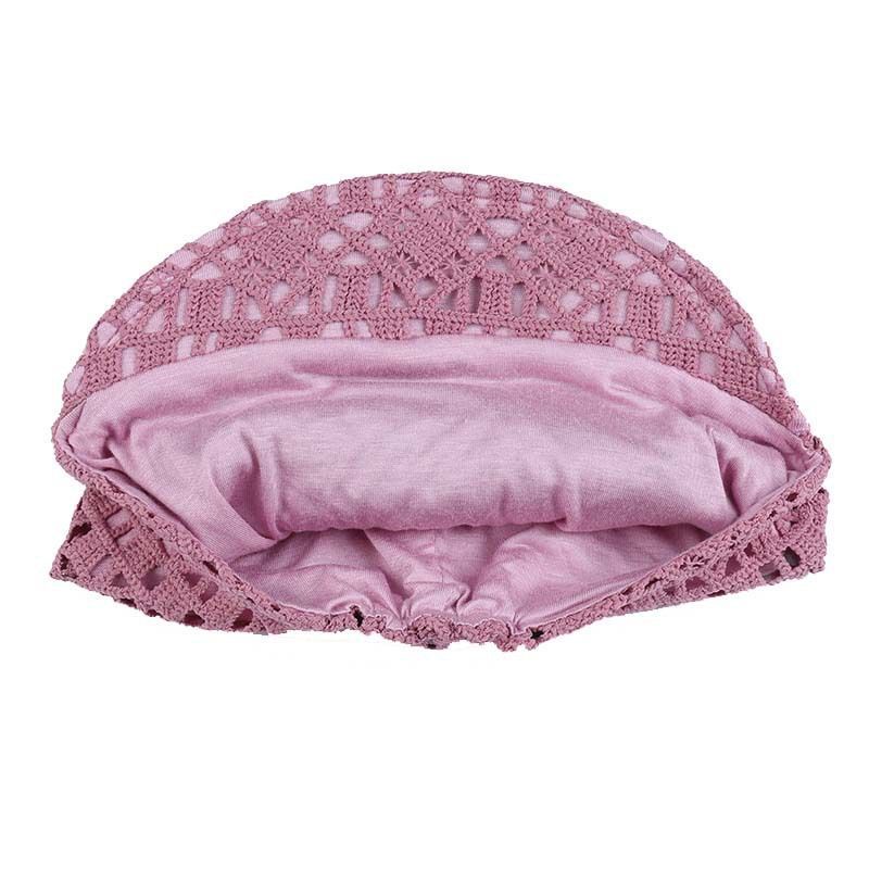 ฤดูใบไม้ผลิฤดูร้อน Double-Layer Hollow ดอกไม้ Soft-Brimed Peaked หมวกฤดูใบไม้ผลิฤดูใบไม้ร่วงหัวใหญ่เส้นรอบวง Pield HEAD หมวกหัวล้านฝาครอบผมสีขาวหมวกผู้หญิง ราคา ถูกที่สุด ดีลบีเคเค แกลเลอรีภาพที่ 9