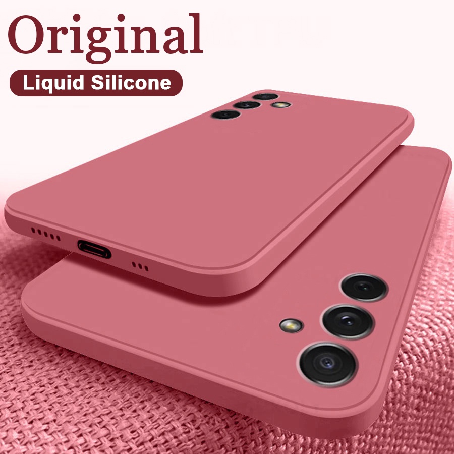 เคสโทรศัพท์ซิลิโคนทรงสี่เหลี่ยมสําหรับ สําหรับ Samsung Galaxy A14 A34 A54 A15 A25 A35 A55 A16 A36 A56 A05S A06 5G