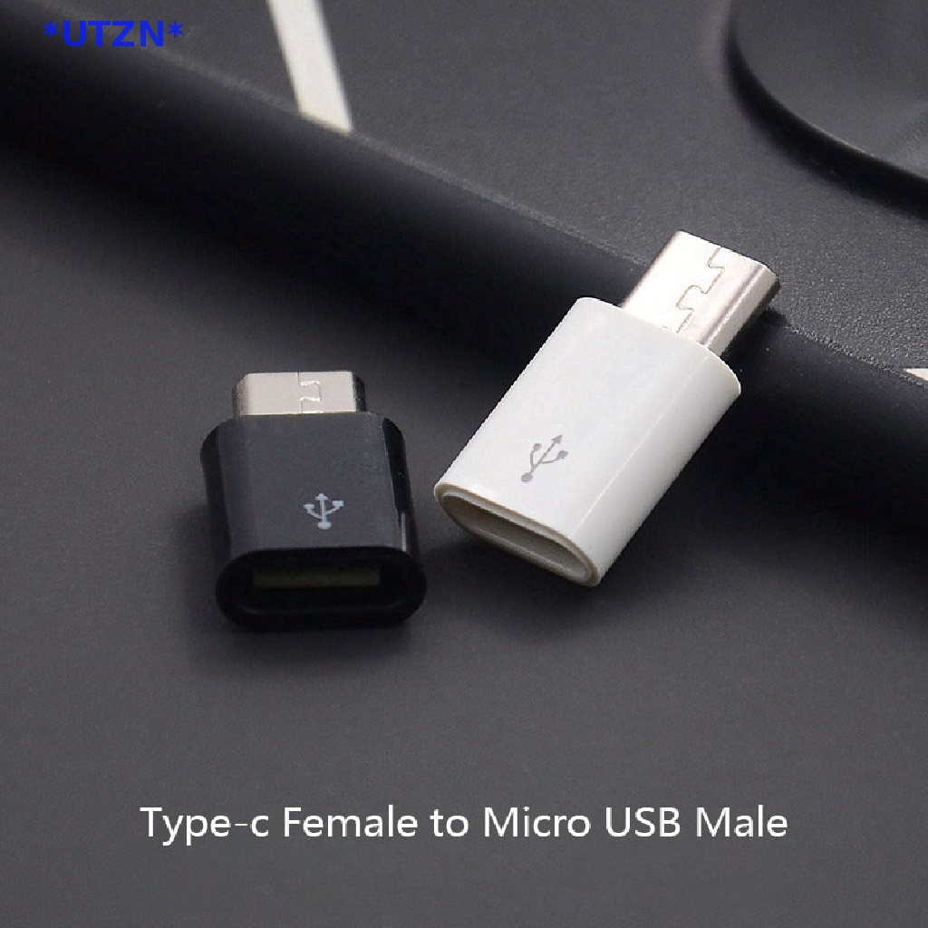 Utzn> อะแดปเตอร์แปลง Type C ตัวเมีย เป็น Micro USB ตัวผู้ สําหรับโทรศัพท์ Android 1 ชิ้น