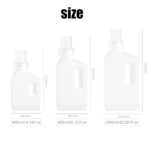 ขวดน้ำยาซักผ้า กล่องเก็บน้ำยา ขวดรีฟิล ขวดเปล่า 400/600/1000ml ขวดพลาสติก