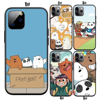 Pj105 เคสโทรศัพท์มือถือนิ่ม ลาย we bare bears สําหรับ iPhone 13 12 Pro Max Mini XS Max X