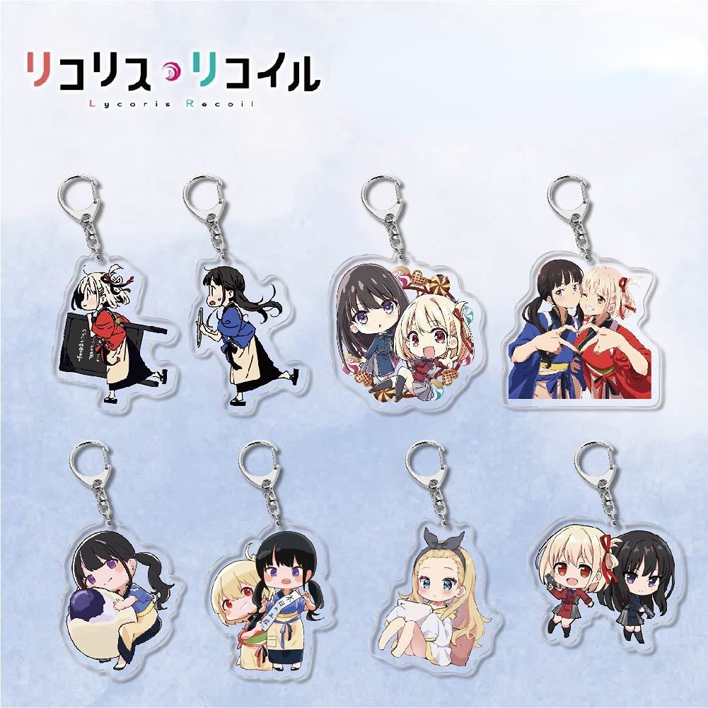 พวงกุญแจอะคริลิค คอสเพลย์ การ์ตูนอนิเมะ Lycoris Recoil Nishikigi Chisato Takina Inoue Mizuki Nakahara