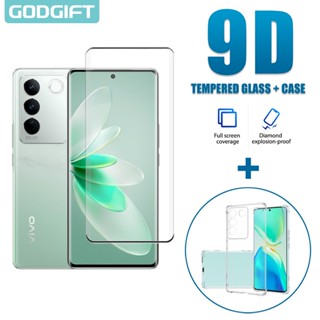 Godgift 2 in 1 เคสโทรศัพท์มือถือกระจกนิรภัย กันกระแทก สําหรับ Vivo V27 5G V27e V25 Pro 5G V25e V25 V23 V23e V21 V21e V20 Pro SE 2021