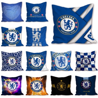 ปลอกหมอน ผ้าโพลีเอสเตอร์ ลายโลโก้ Chelsea F.c สําหรับตกแต่งบ้าน โซฟา รถยนต์ (ไม่มีแกน)