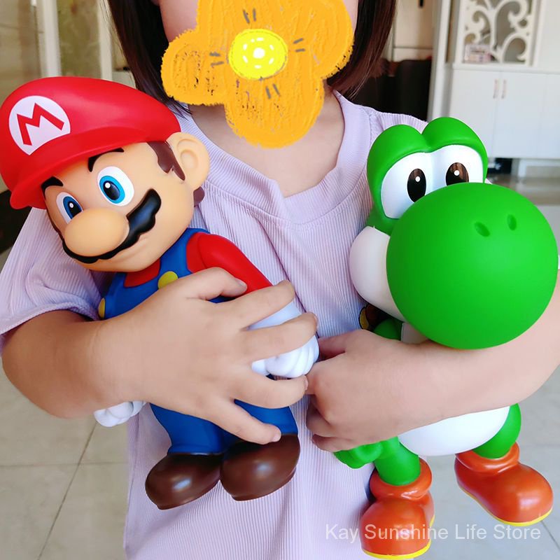 โมเดลตุ๊กตาไวนิล Super Mario Louis Brothers แฮนด์เมด ของเล่นสําหรับเด็ก