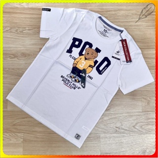 สินค้าเฉพาะจุด a6c4 /BEVERLY HILLS POLO CLUB  คอลูกเรือ แขนสั้น เสื้อยืดอินเทรนด์