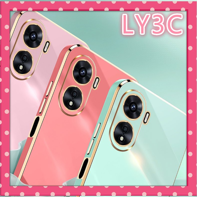 เคสซิลิโคน ขอบทอง กันตก สําหรับ Vivo Y16 Y35 Y02S Y15S Y15A Y77 5G Y33S