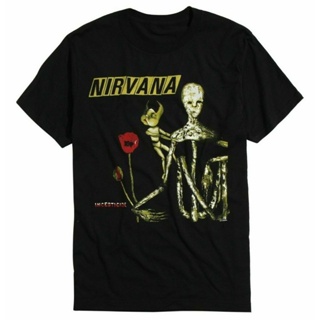 【Size 2T-6XL】เสื้อยืดแขนสั้นพิมพ์ลาย Vtg Rare Nirvana Kurt Cobain Incesticide สําหรับผู้ชายคุณภาพสูง