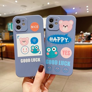 ใหม่ เคสโทรศัพท์มือถือ ลายการ์ตูนหมี กบน่ารัก สําหรับ Apple Iphone 11 14plus 12pro 14 7 8 13 xr