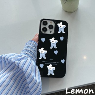 [Lemon] เคสโทรศัพท์มือถือนิ่ม ลายสุนัขน่ารัก สีฟ้าวาว สไตล์เกาหลี สําหรับ iPhone 7 8 7plus 8plus 11 12 X XS XR XSMAX 11pro 12promax 11promax 12promax 13 13pro 13promax 12MINI 13MINI