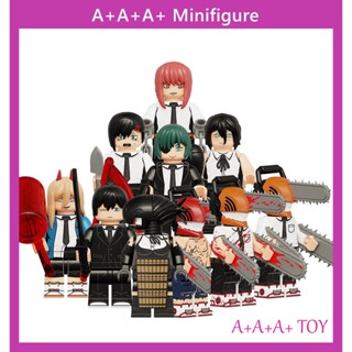 Kt1067 ฟิกเกอร์ตัวต่อ รูปการ์ตูนญี่ปุ่น Pochita Denji Power Chainsaw Man ขนาดเล็ก WM6159