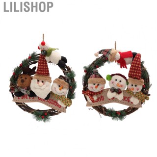 Lilishop Grapevine Wreath  Christmas Wreath Durable Rattan Style  for Tree