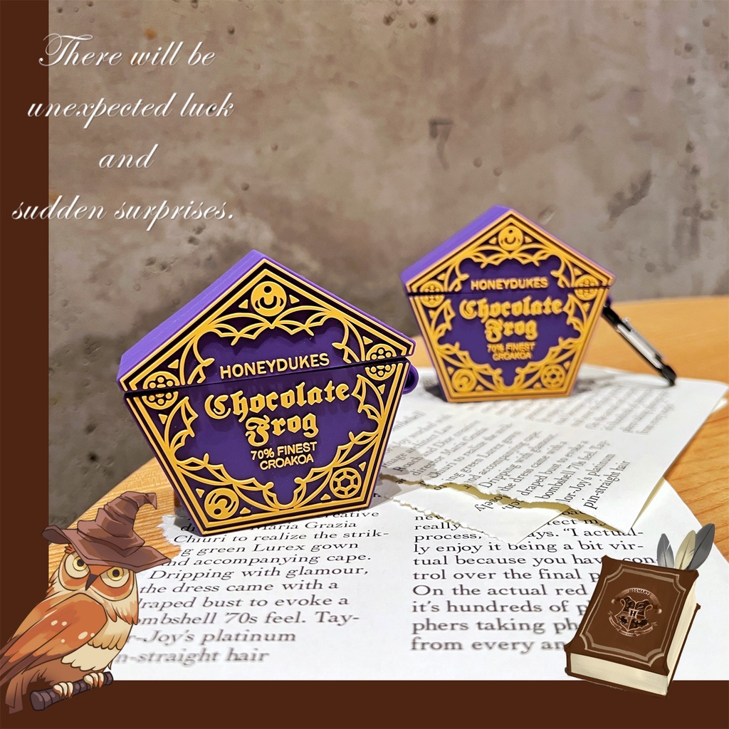 3d Harry Potter Badge ปลอกซิลิโคนอ่อนนุ่มเข้ากันได้สําหรับ AIRPODS 4 PRO2 1/2/3 PRO กรณีไร้สายบลูทูธชุดหูฟังช่องชาร์จกล่องเชลล์ฝาครอบป้องกัน