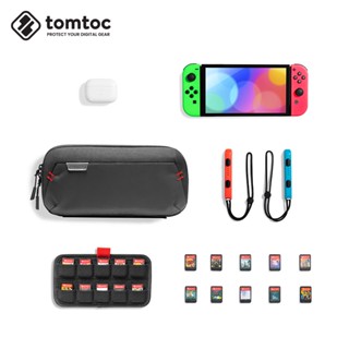 tomtoc Switch OLED Storage Bag Arccos Series Slim Clutch Soft Protective Game Card Case Suitable For Nintendo OLED/Switch