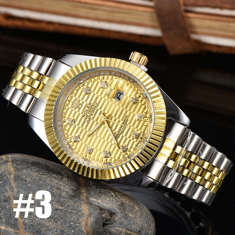 นาฬิกาข้อมือควอทซ์ สายแสตนเลส พร้อมปฏิทิน สไตล์นักธุรกิจ แฟชั่นสําหรับผู้ชาย