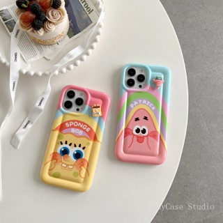 เคสโทรศัพท์มือถือ TPU แข็ง กันตก แบบป้องกัน ลายตุ๊กตาคนอ้วน IMD-SpongeBob Squarepants สําหรับ iPhone11 12pro 13Pro Max 14 PRO Max