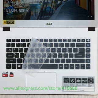 แผ่นซิลิโคนครอบแป้นพิมพ์แล็ปท็อป 14 นิ้ว สําหรับ Acer Aspire 3 A314-31 A314-32 Acer A314-33 A314-41 A114-32 A114-31