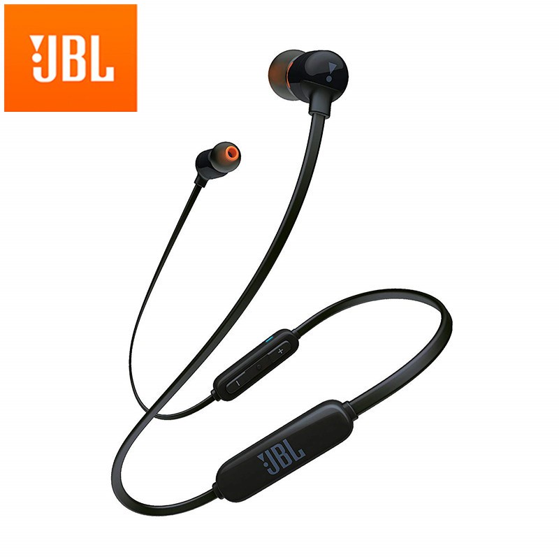 JBL TUNE T110BT หูฟังไร้สายบลูทูธชุดหูฟังกีฬาแม่เหล็กหูฟังเพลงรองรับแฮนด์ฟรีโทรพร้อมไมโครโฟน