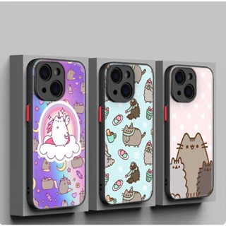 เคสโทรศัพท์มือถือนิ่ม กันเลนส์ ลาย pusheen น่ารัก สําหรับ iPhone SE SE2 SE3 7 8 Plus XR XS Max 11 Pro Max 49WES