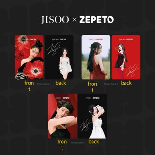 อัลบั้ม BLACKPINK JISOO Solo ME X ZEPETO cubs Co-branded Cards Joint Name ALBUM CARD BP photocard