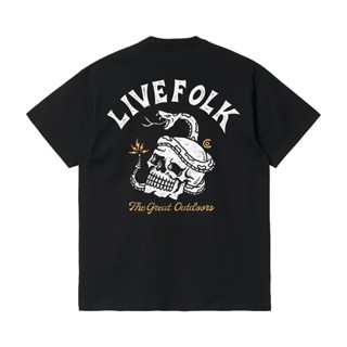 เสื้อยืดผ้าฝ้ายพิมพ์ลายLivefolk - Ruthless Black T-Shirt